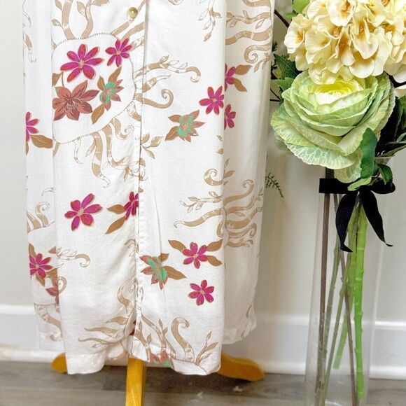 FREE PEOPLE Rosemary Printed Midi Dress | medium | western prairie - Picture 3 of 12